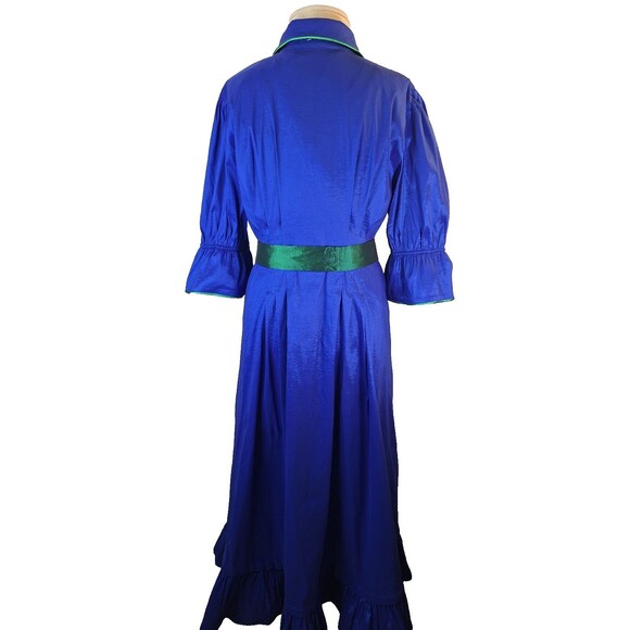 LAKE LADY Carol Maxi Dress Sz XL with Reversible Hem Holiday Derby Party Formal - Picture 5 of 16